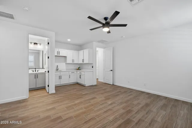 a picture of a bench in front of door