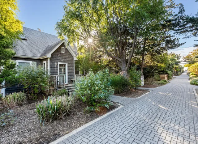 a house view with a garden space