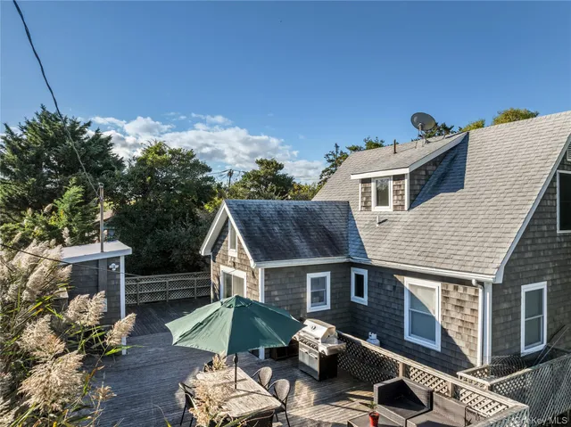 a view of outdoor space and deck