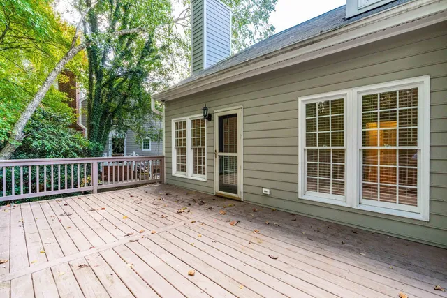 a view of a house with wooden floor