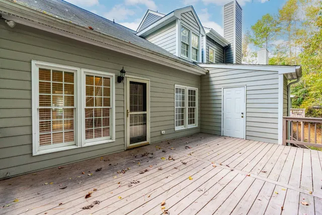a view of a house with wooden floor
