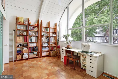 a view of work space with toys