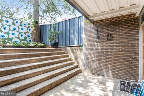 a view of outdoor space with door