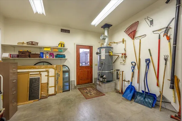 a room with storage and utility