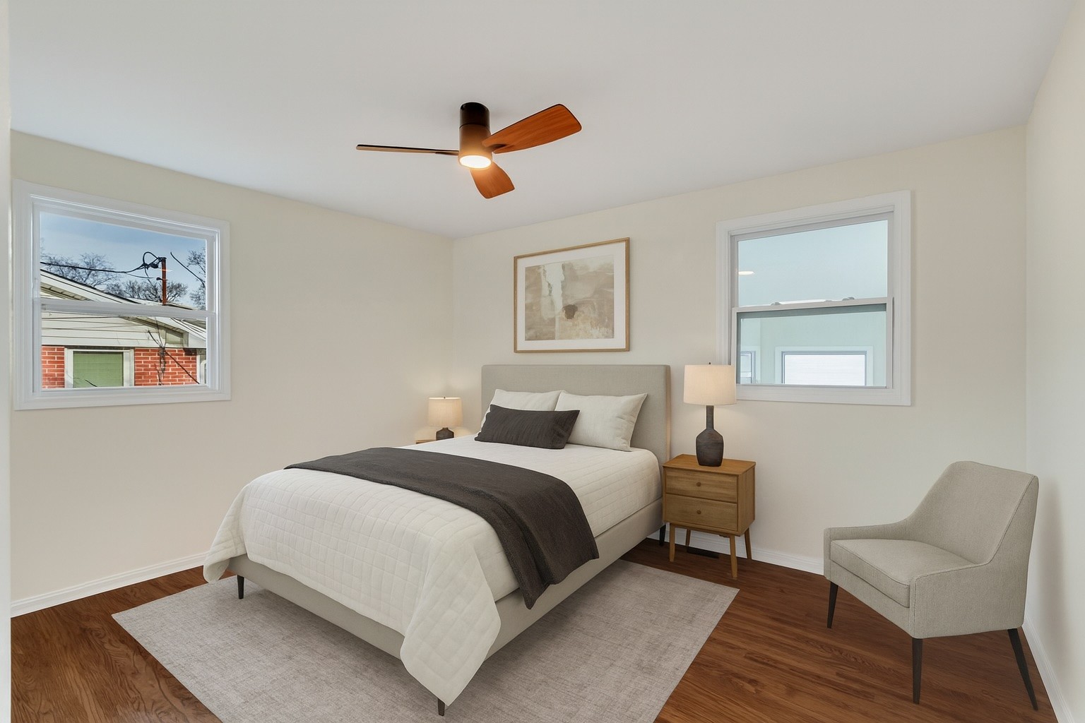 1408 Bain Drive Madison, TN 37115 - Photo 18 of 32 a bedroom with a bed and a chair