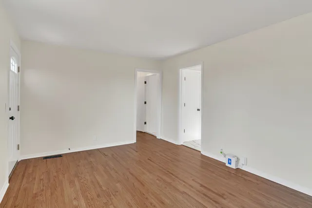 wooden floor in a room