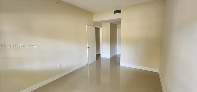 a view of an empty room