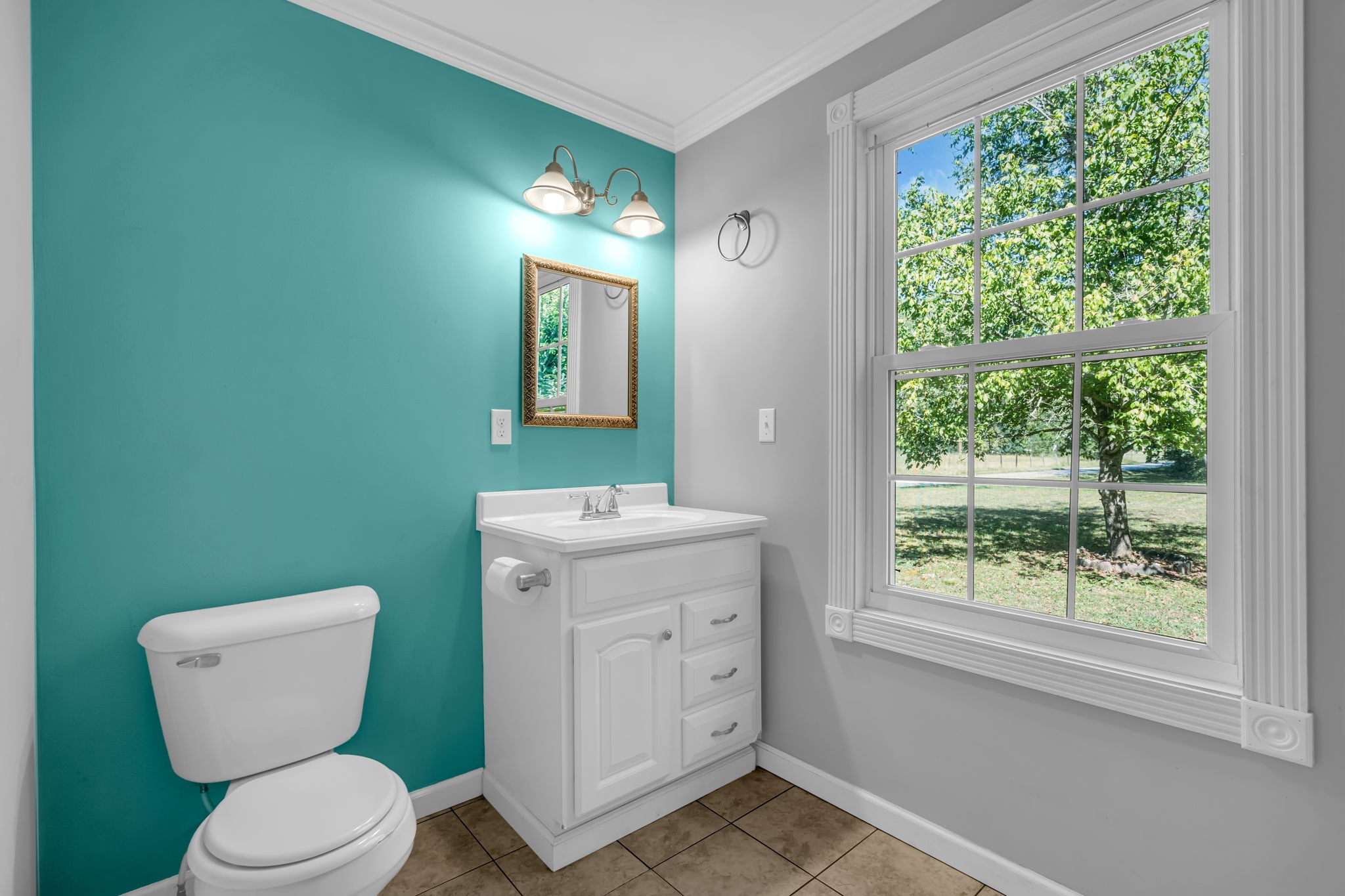 1297 Dry Creek Road Ashland City, TN 37015 - Photo 21 of 27 a bathroom with a toilet sink and window
