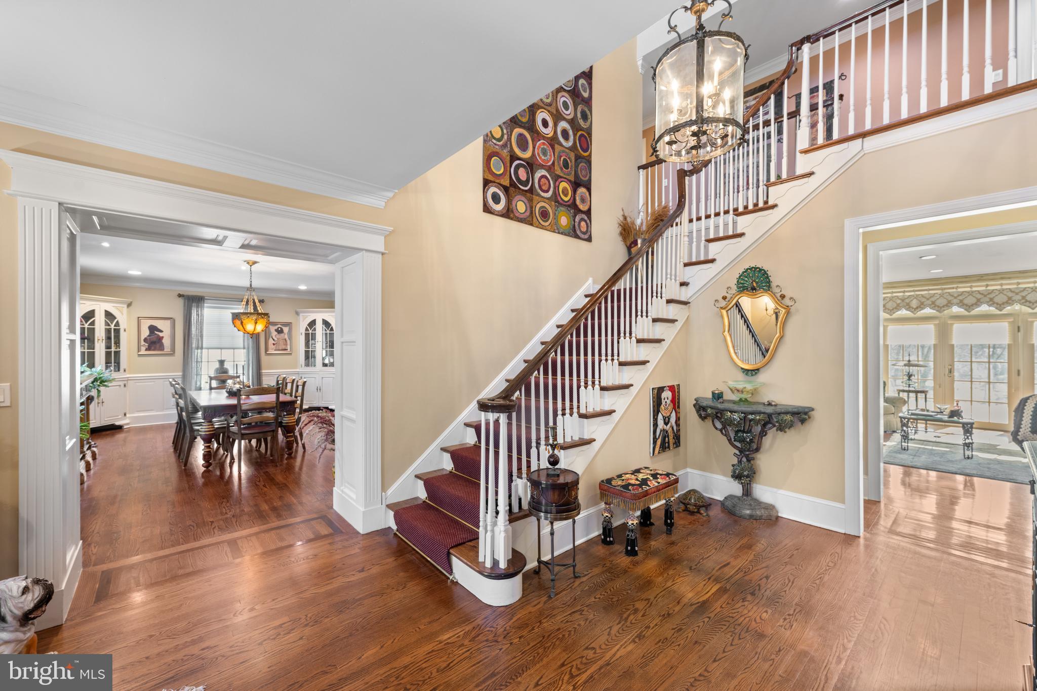 825 Hagys Ford Road Penn Valley, PA 19072 - Photo 28 of 45 a view of staircase with furniture and wooden floor