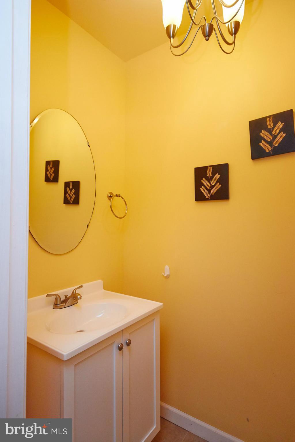 8461 Tackhouse Loop Gainesville, VA 20155 - Photo 20 of 29 a bathroom with a sink and a mirror