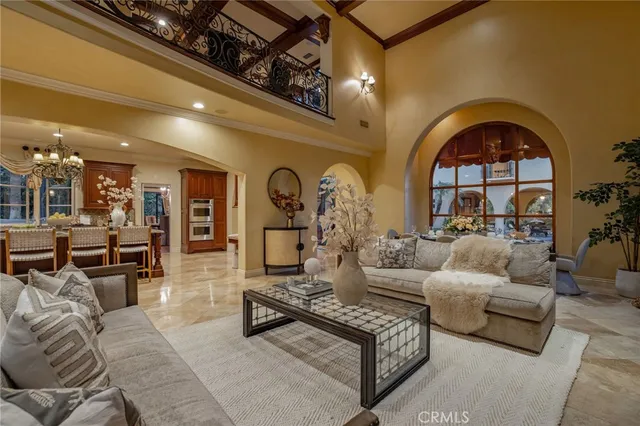 a view of a glass door with a chair