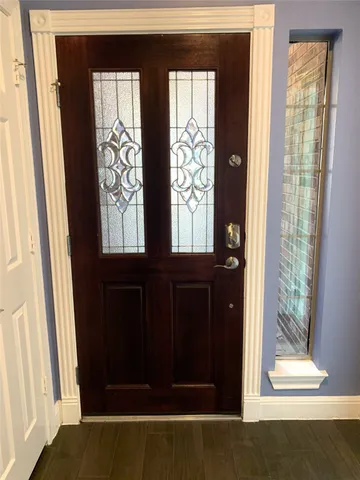 a view of front door