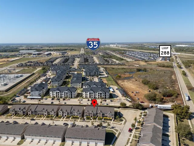 an aerial view of a city