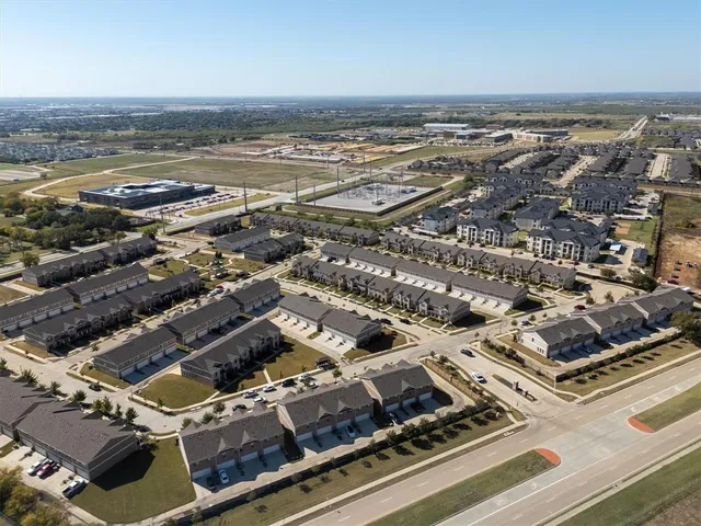 an aerial view of a city