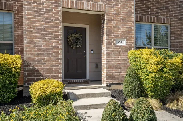 a front view of a house