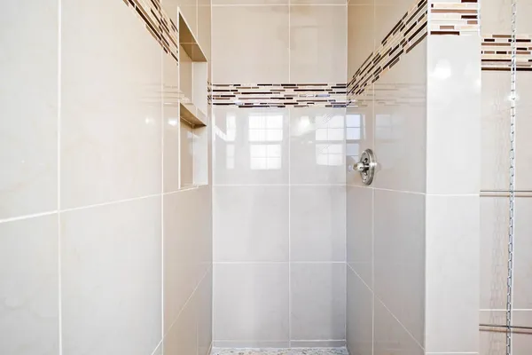 a close view of a shower