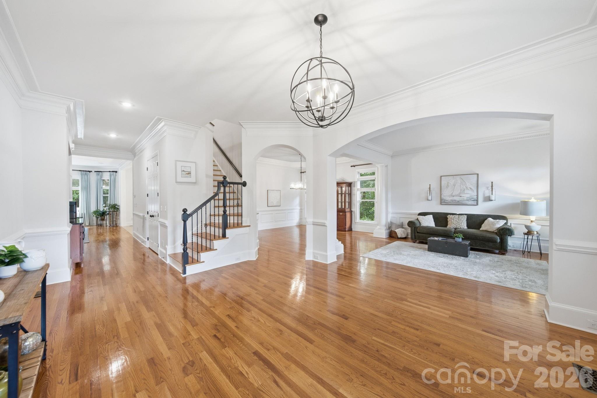 1802 Summit View Place Waxhaw, NC 28173 - Photo 6 of 47 a view of hall way with furniture and wooden floor