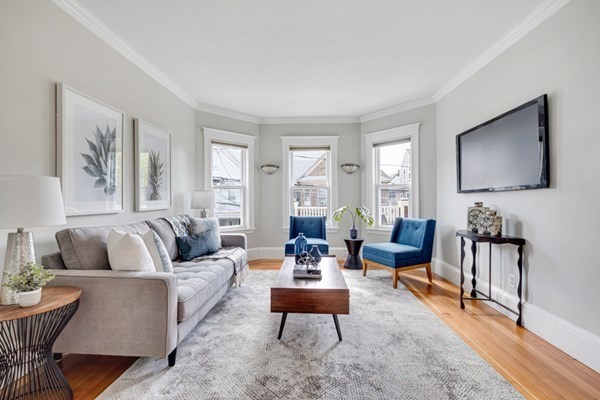 37 Bromfield Road Somerville, MA 02144 - Photo 8 of 39 a living room with furniture and a flat screen tv