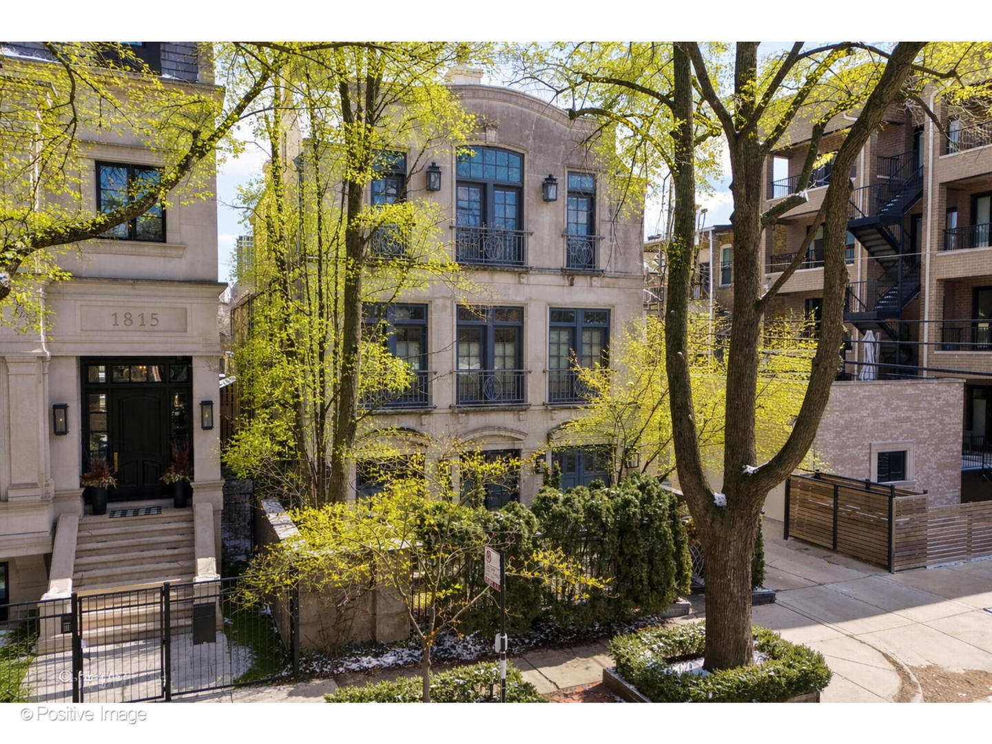 a view of a building in the forest