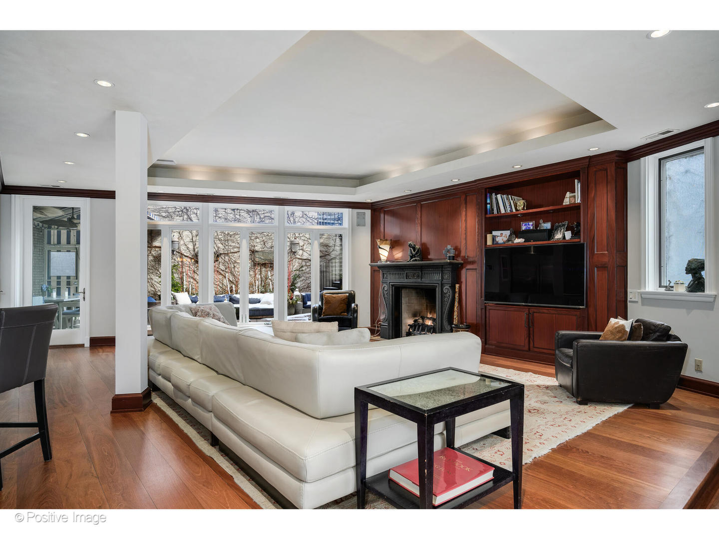 1811 North Howe Street Chicago, IL 60614 - Photo 16 of 42 a living room with furniture and a fireplace