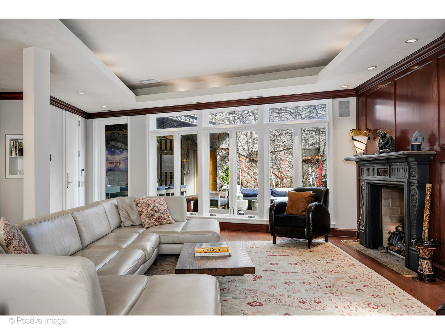 1811 North Howe Street Chicago, IL 60614 - Photo 19 of 42 a living room with furniture and a fireplace