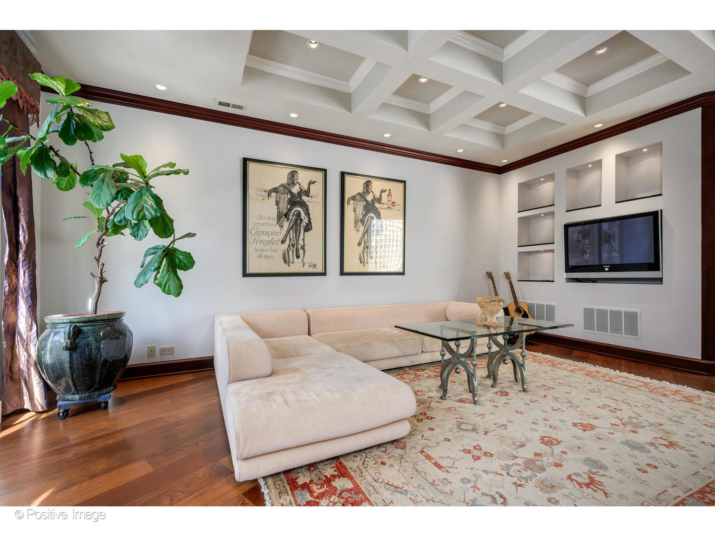 1811 North Howe Street Chicago, IL 60614 - Photo 4 of 42 a living room with furniture and a flat screen tv