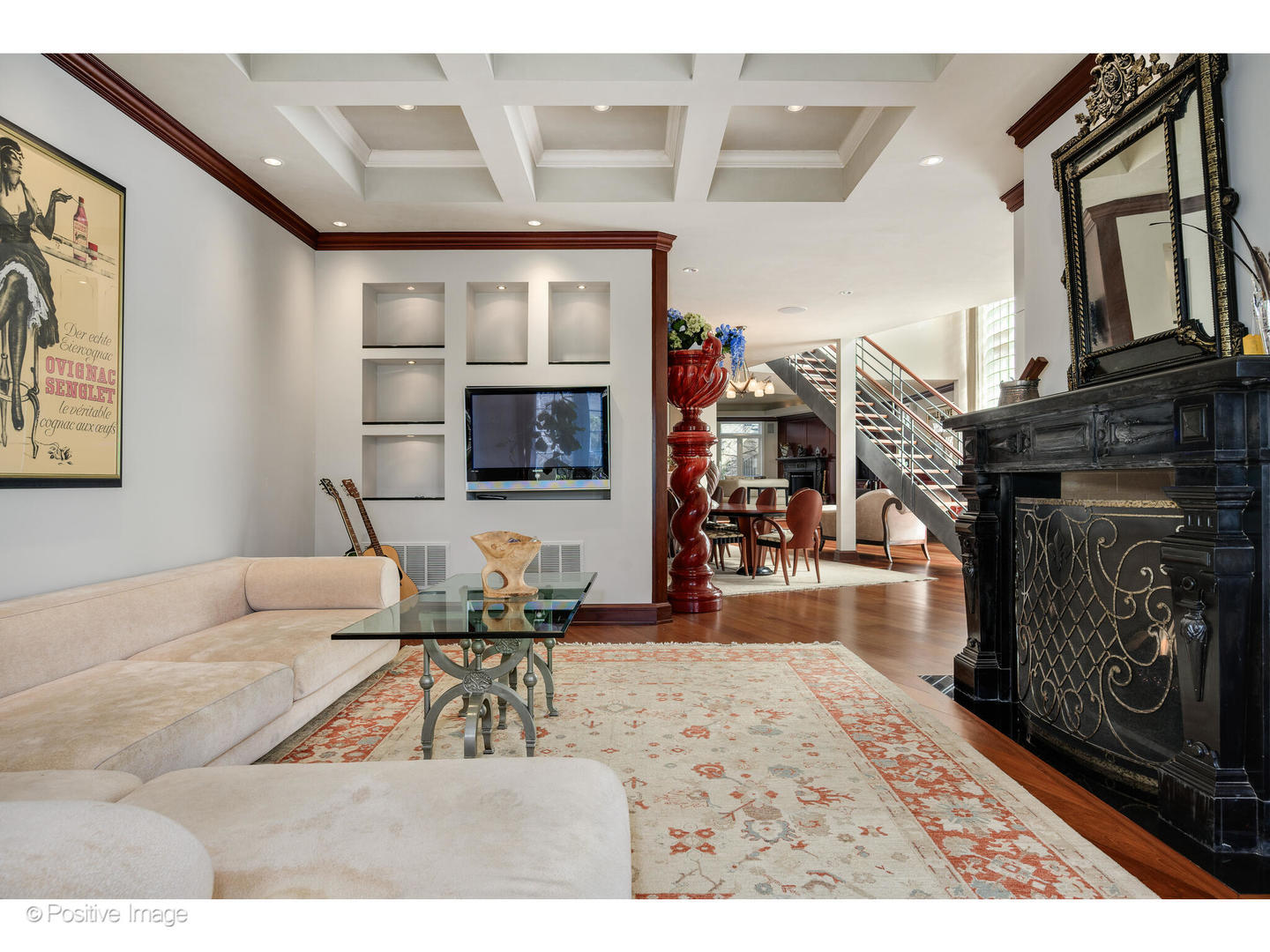 1811 North Howe Street Chicago, IL 60614 - Photo 5 of 42 a living room with furniture and a fireplace