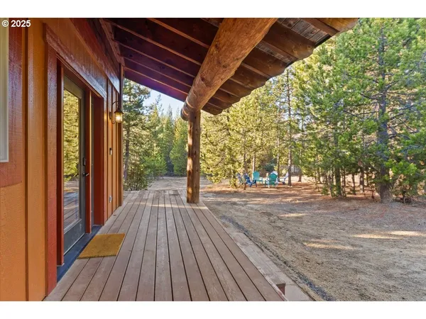 a view of backyard with green space