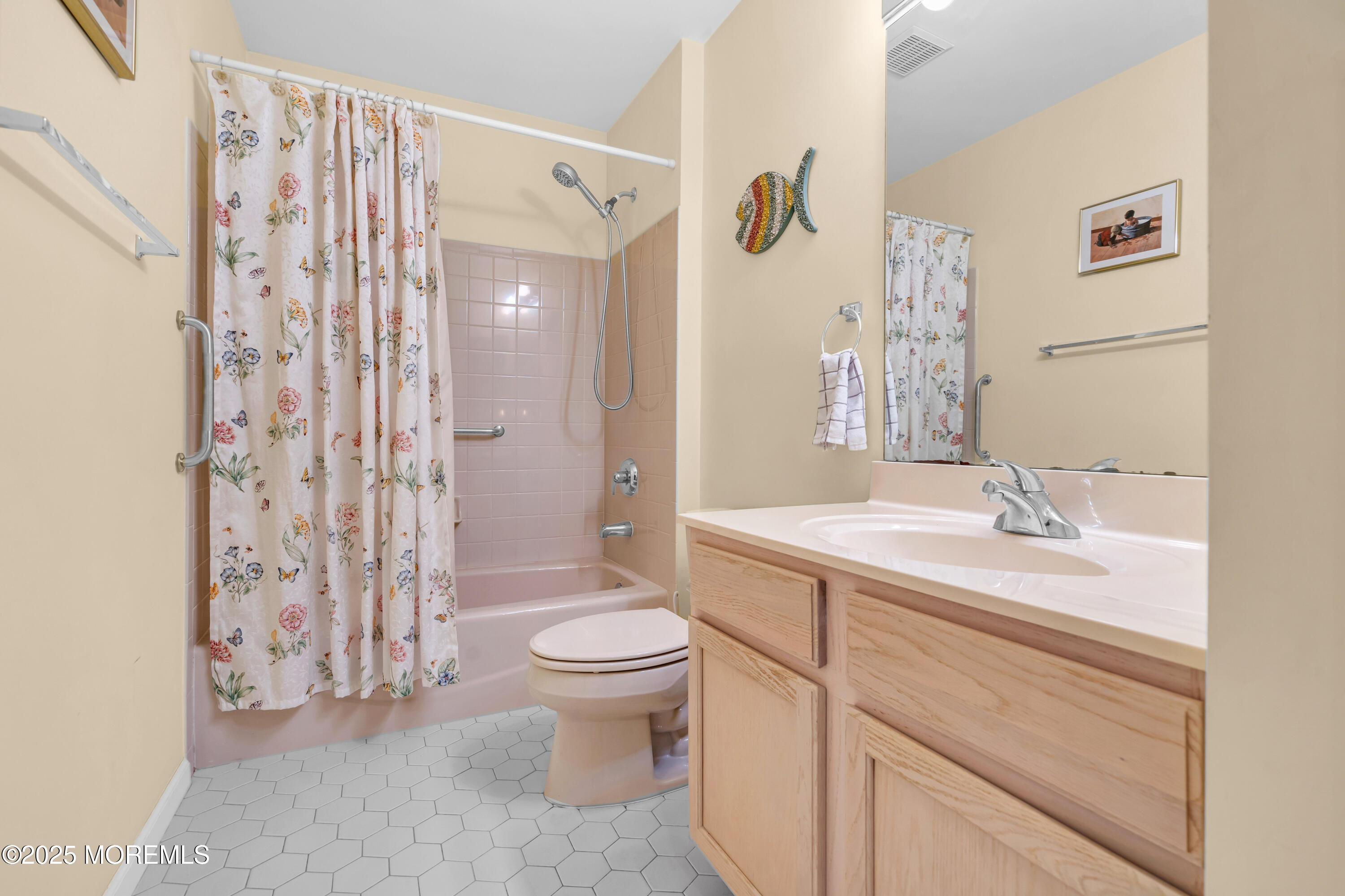 14 Pine Valley Road Lakewood, NJ 08701 - Photo 19 of 56 a bathroom with a sink toilet and shower