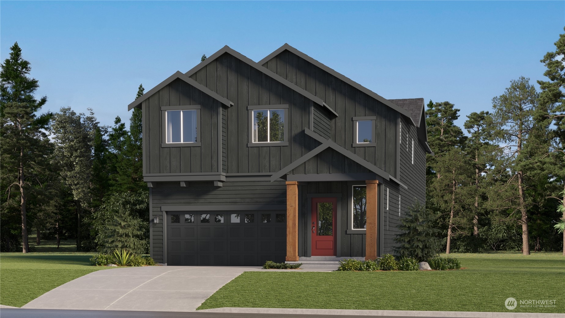 131 179th Street Southeast, Unit 3 Bothell, WA 98012 - Photo 1 of 16 a front view of a house with a garden