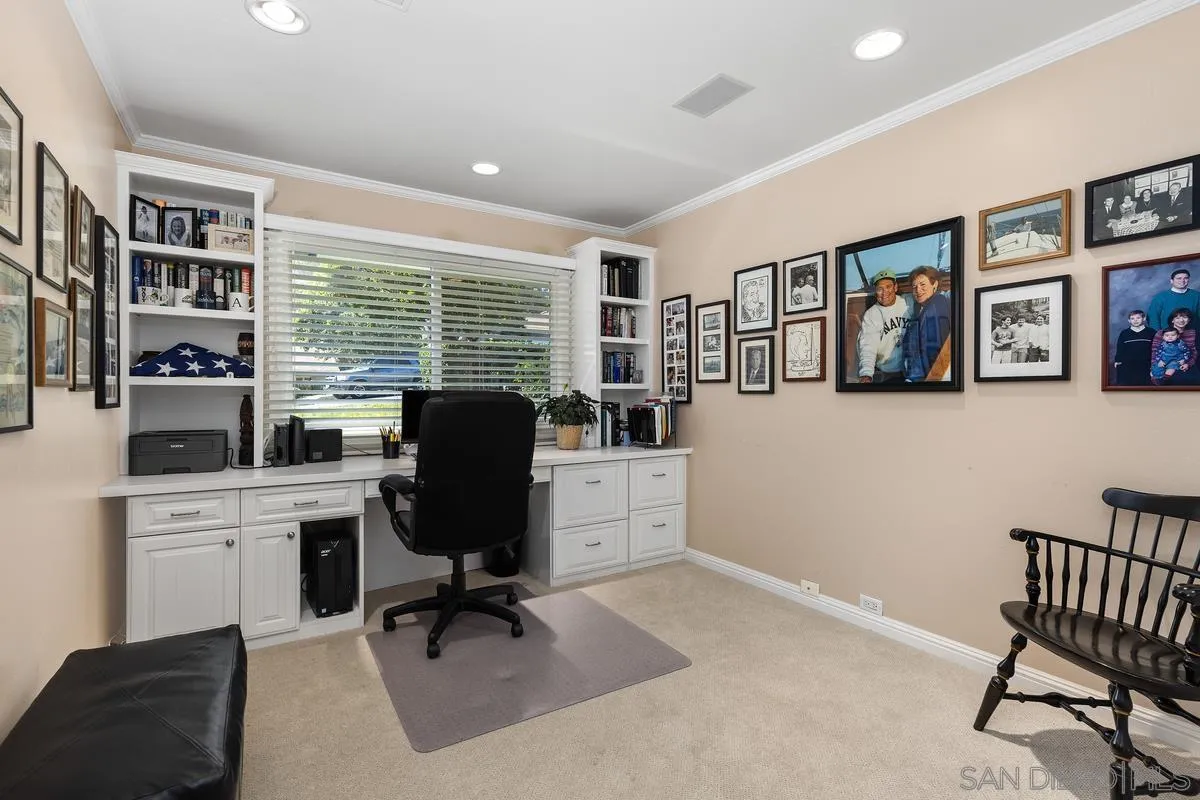 5625 Caminito Isla La Jolla, CA 92037 - Photo 16 of 29 a view of a workspace with furniture and a window