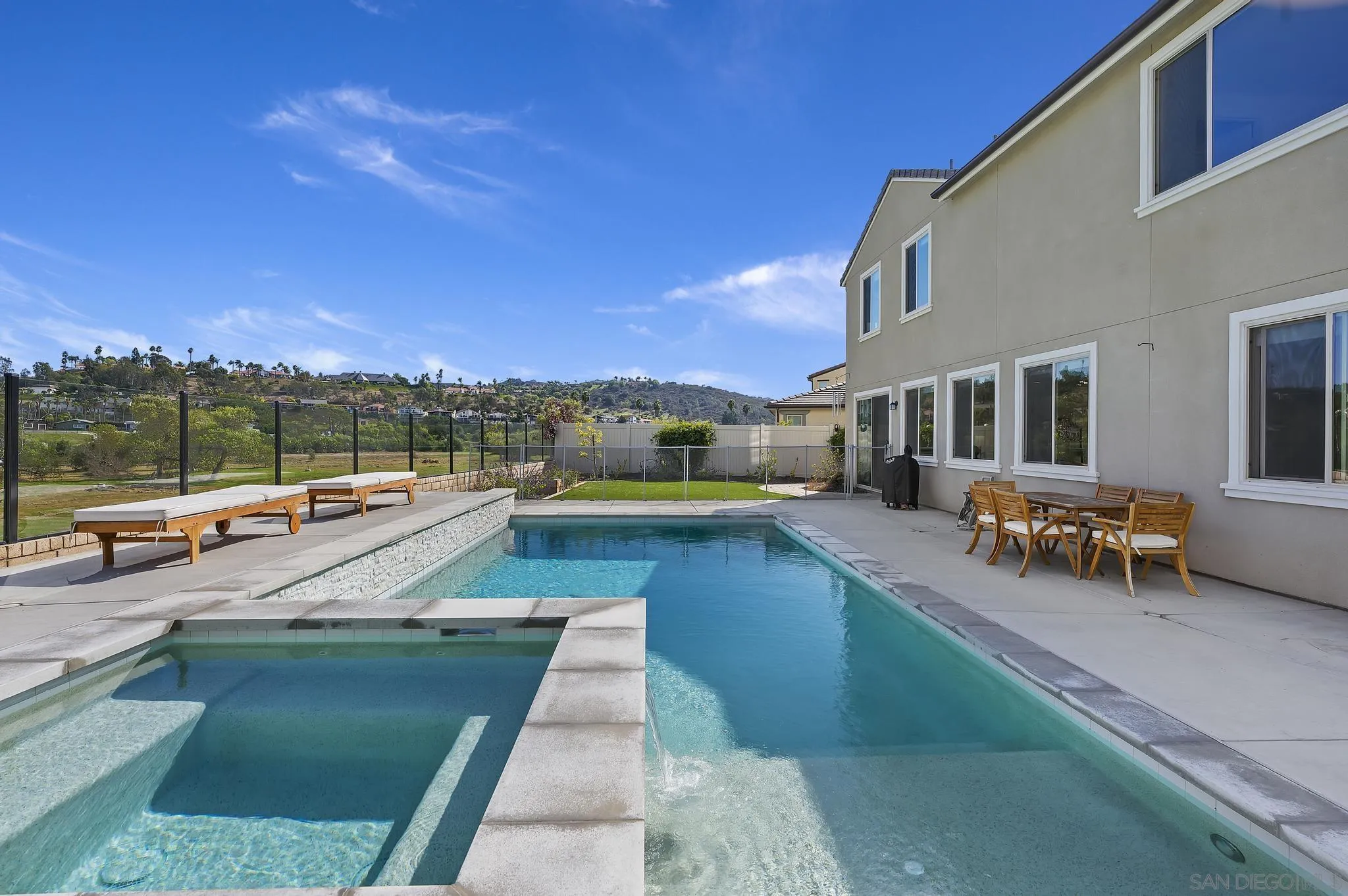 31657 Calle De Las Estrellas Bonsall, CA 92003 - Photo 25 of 30 a view of a swimming pool with a lounge chairs