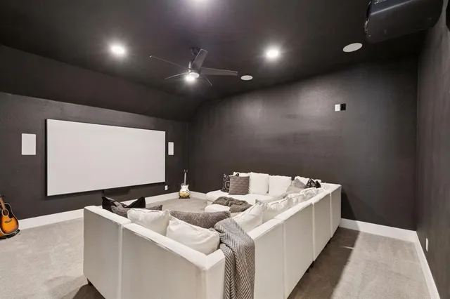 a room with furniture and screen