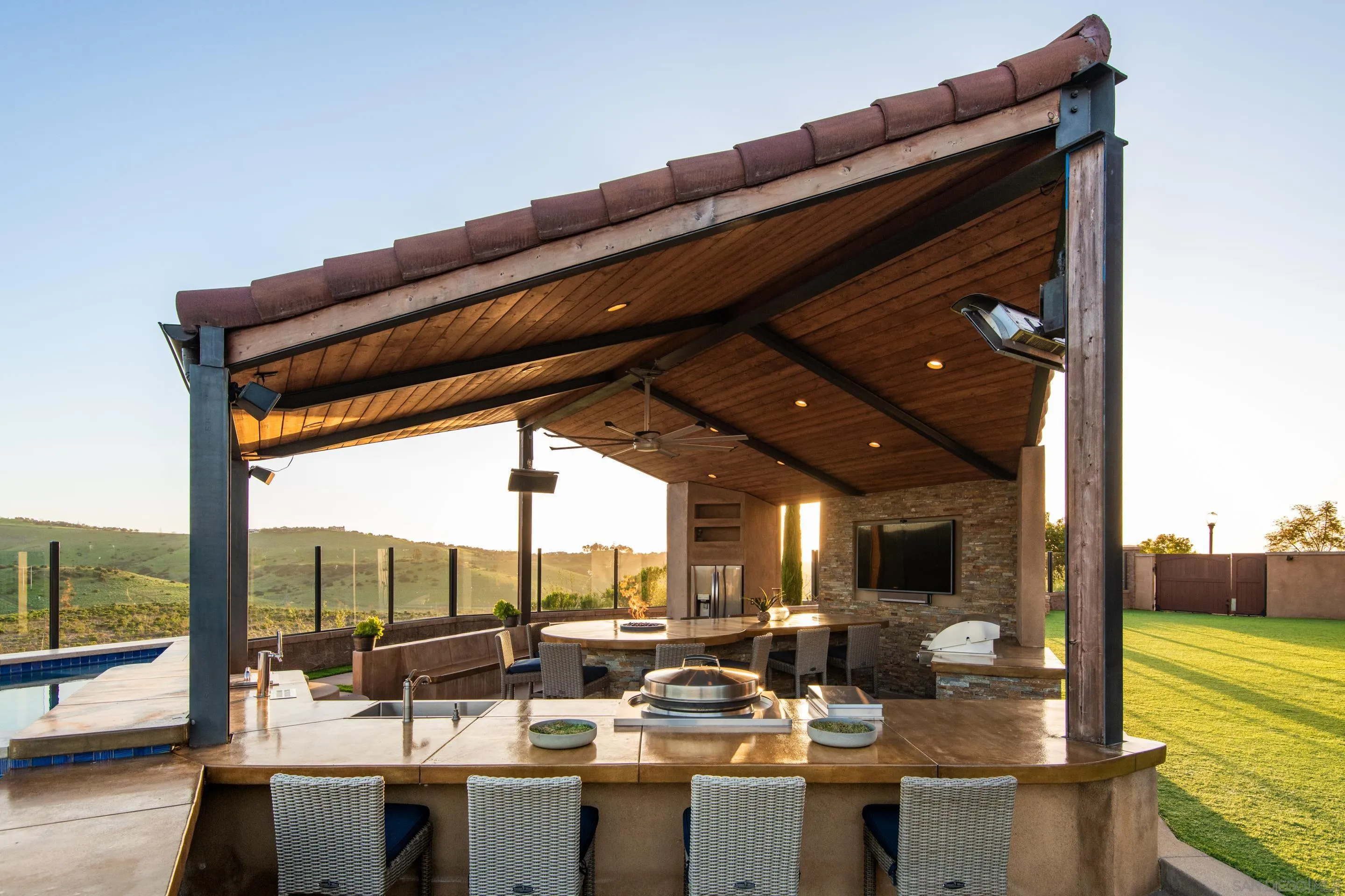 16339 Nicole Ridge Road San Diego, CA 92127 - Photo 14 of 56 a view of swimming pool with outdoor seating