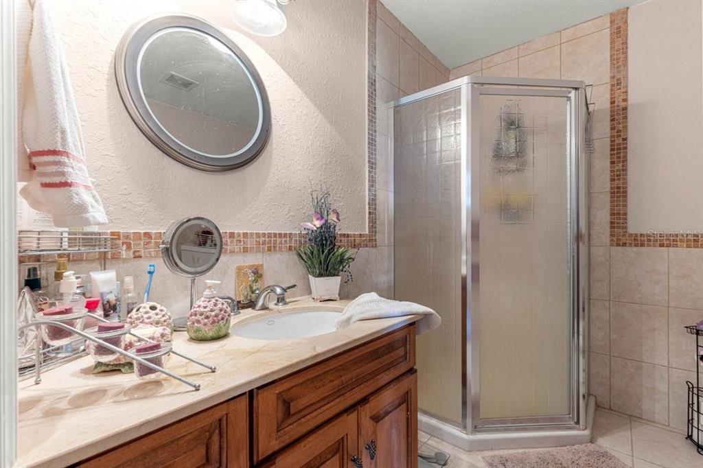 12345 Northeast 14th Avenue Anthony, FL 32617 - Photo 89 of 91 a bathroom with a sink vanity and a mirror