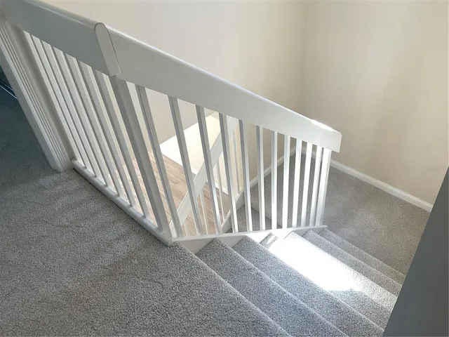 a view of a staircase