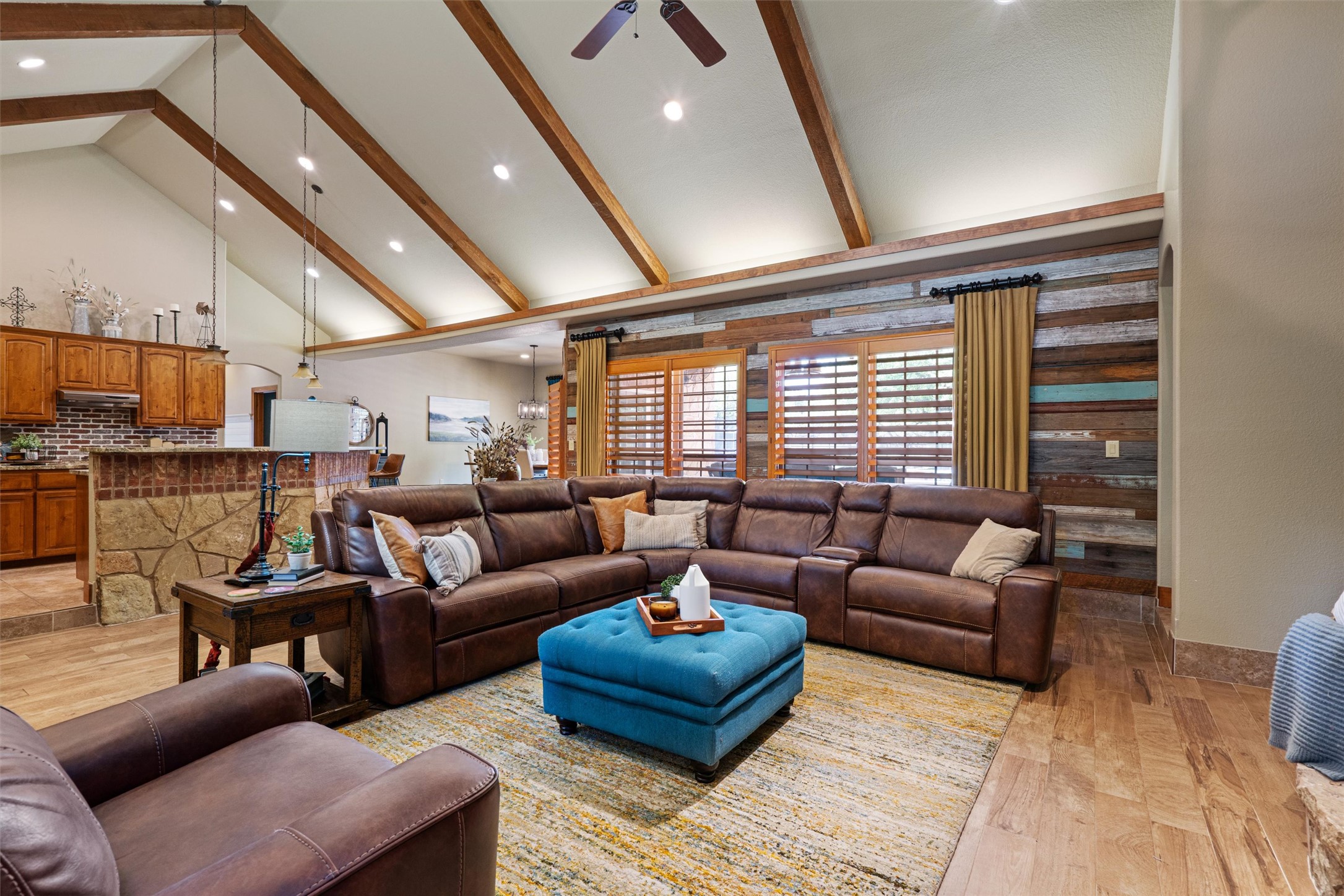 200 Little River Road Liberty Hill, TX 78642 - Photo 6 of 40 a living room with furniture and a large window