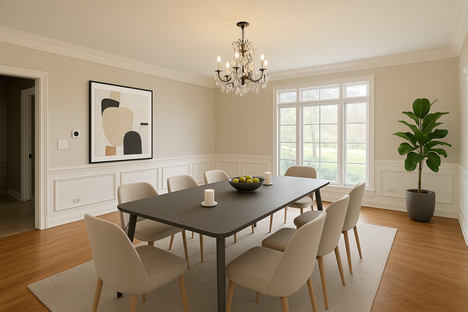 22206 North Prairie Lane Kildeer, IL 60047 - Photo 3 of 34 a view of a dining room with furniture window and wooden floor