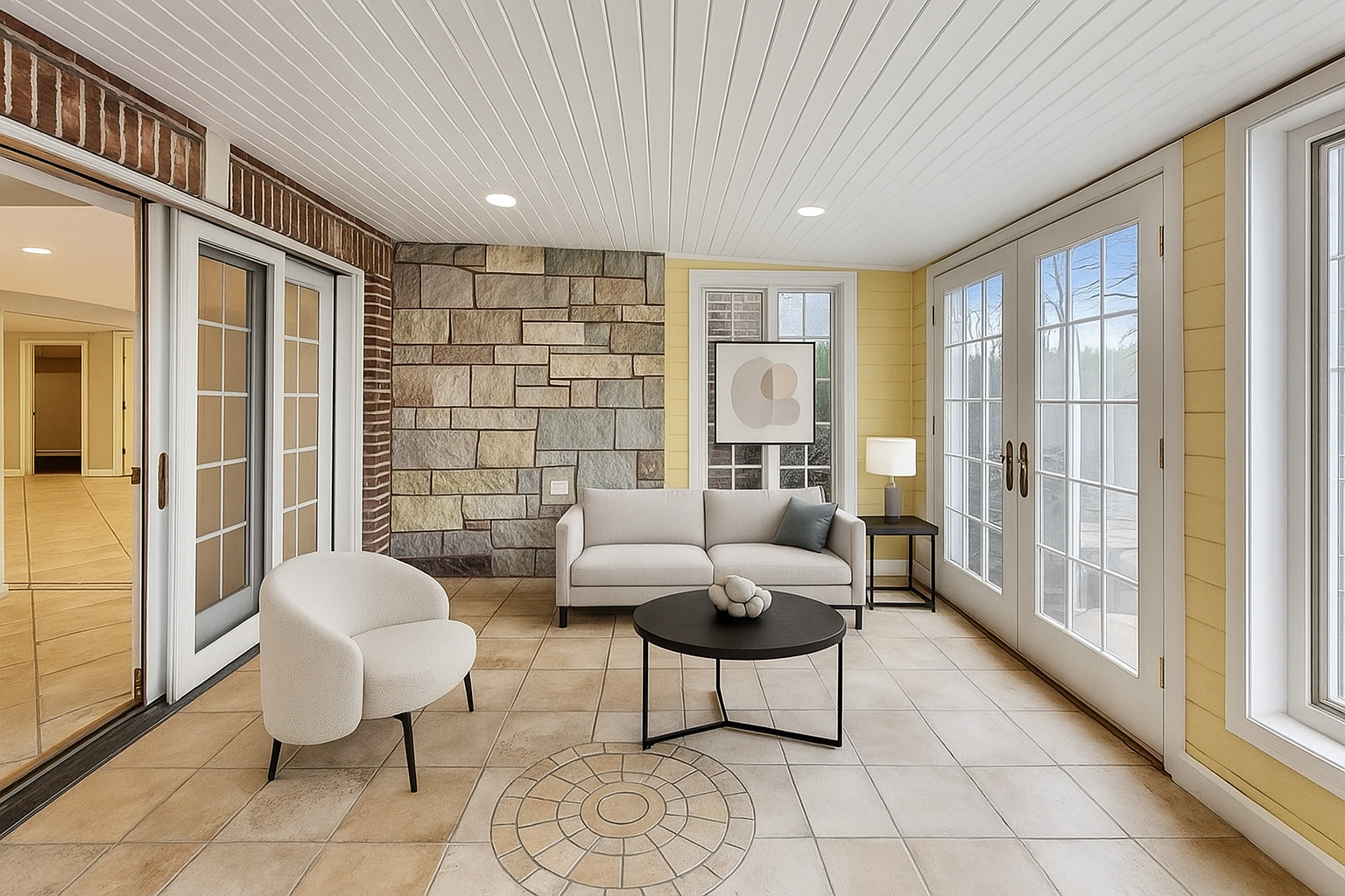 22206 North Prairie Lane Kildeer, IL 60047 - Photo 33 of 34 a living room with furniture and a floor to ceiling window