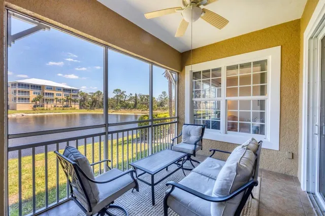 an aerial view of a house with outdoor space