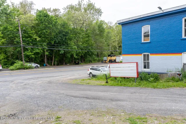 a car parked in front of a house