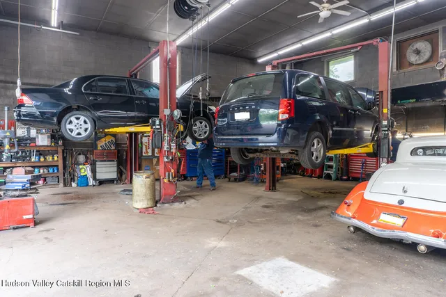 a view of car garage