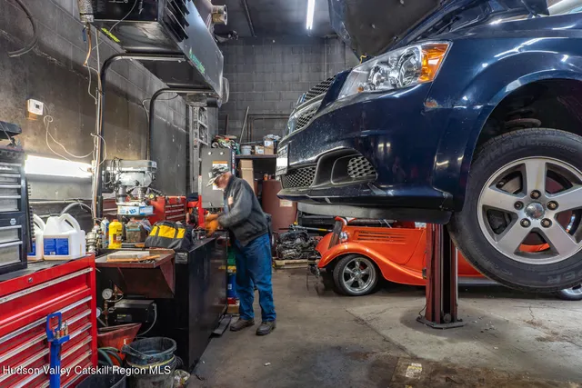 a view of car garage