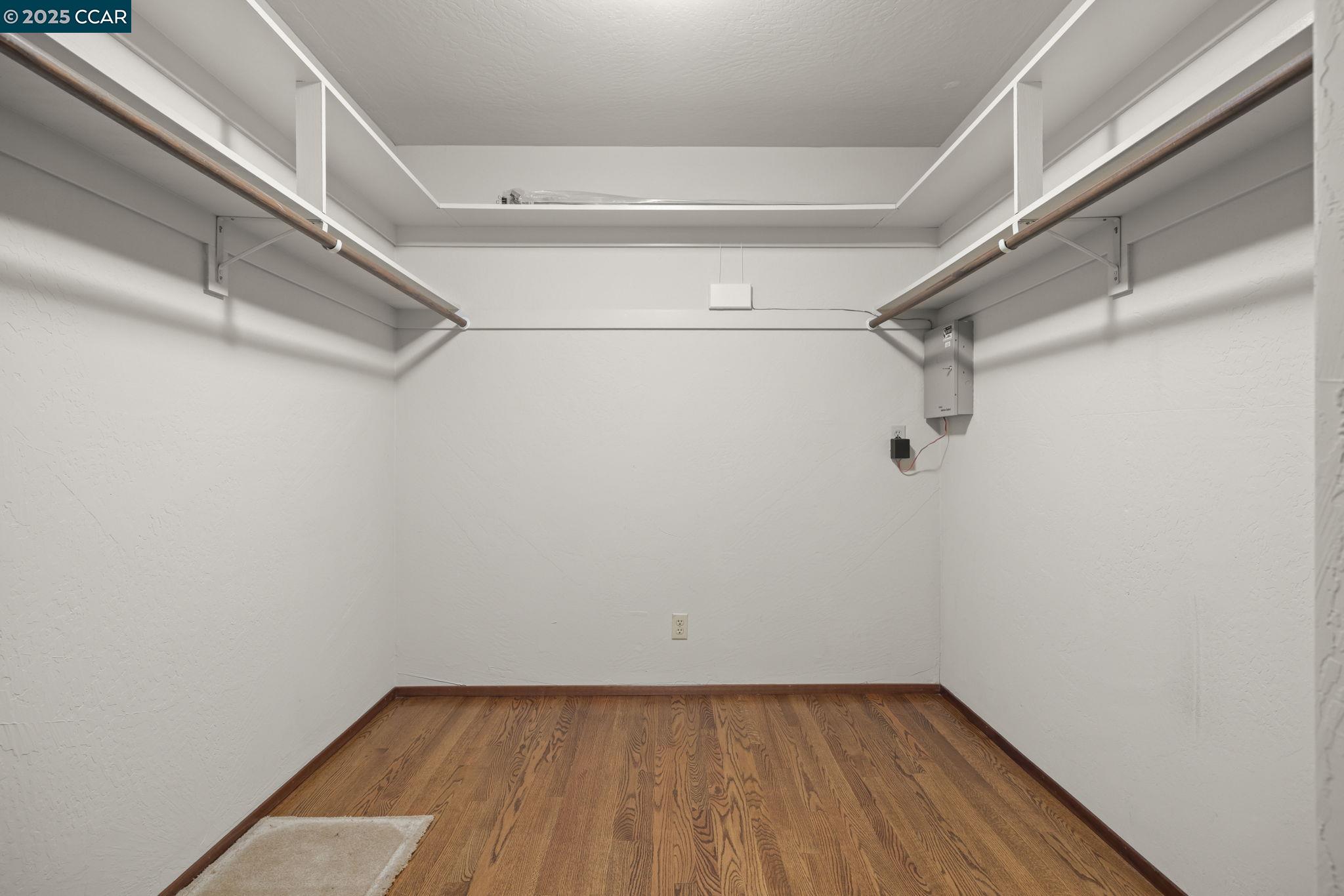 1383 Alvarado Road Berkeley, CA 94705 - Photo 23 of 47 a view of a room with racks on the wall