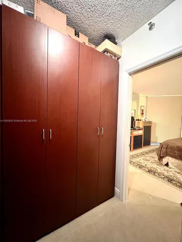 a room with storage and utility