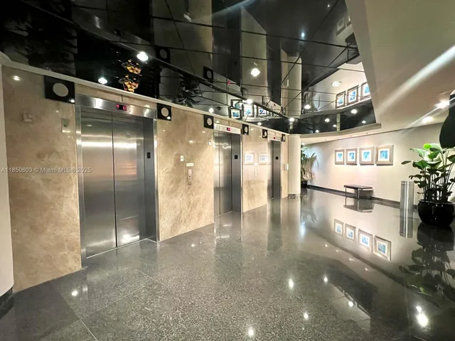 a view of a tall building