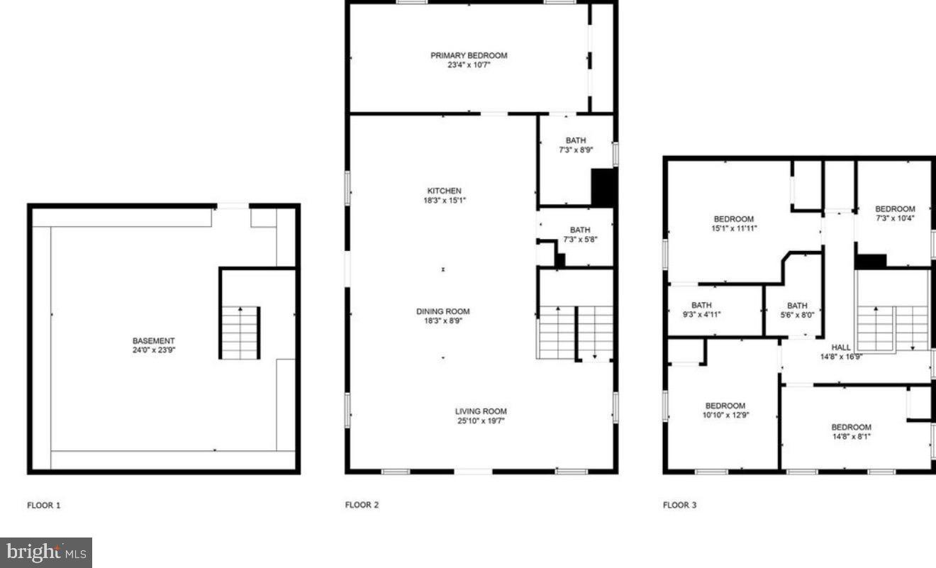 214 Oakwood Road Dundalk, MD 21222 - Photo 5 of 5 Spacious multi-level home layout design.