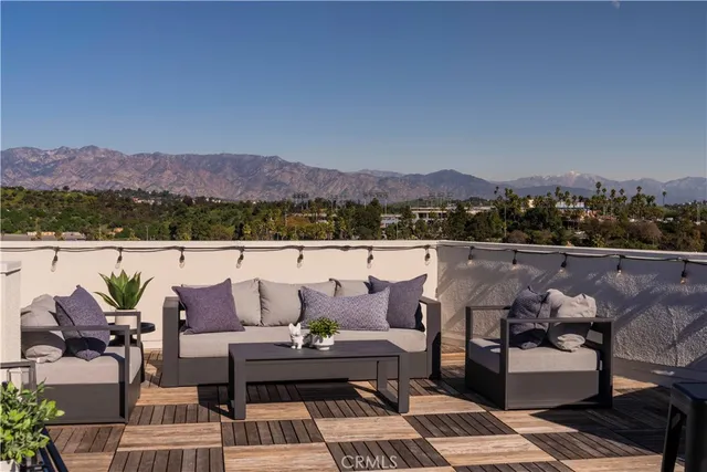 a view of a city with tall buildings