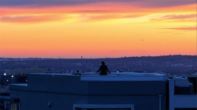 a view of a building with a outdoor space