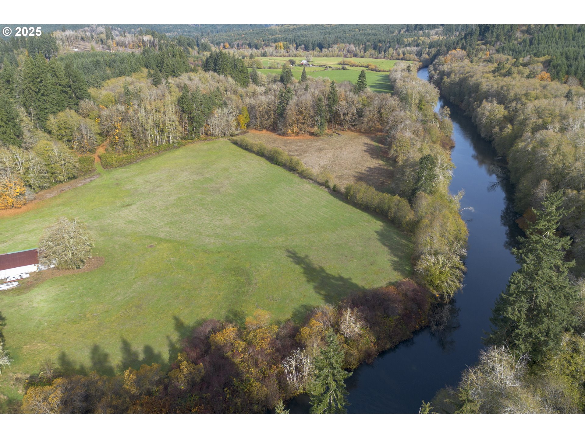 a view of lake from balcony